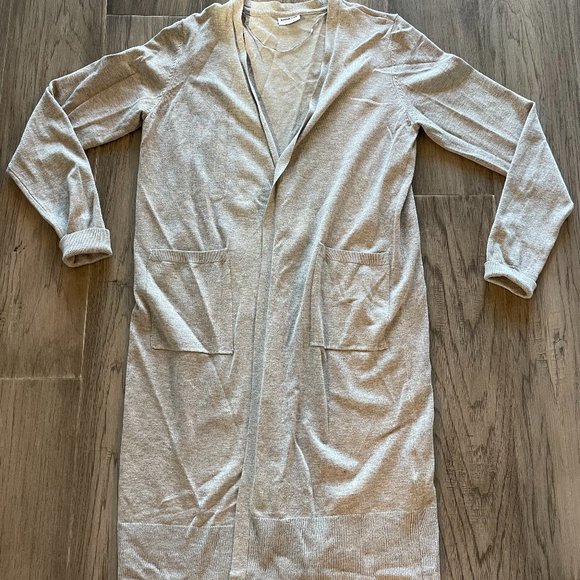 Noisy May Long Light Grey Cardigan - Size M - Picture 3 of 4